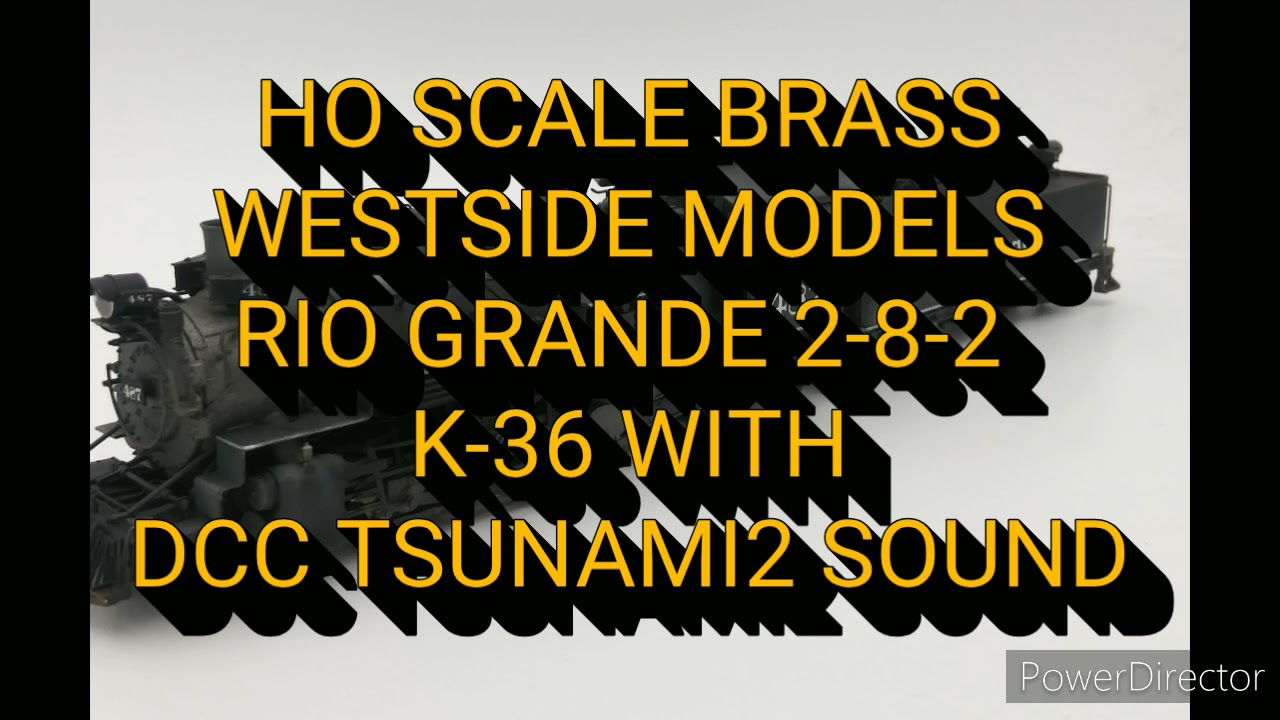 HO Scale Brass Westside Imports D&RGW K-36 2-8-2 with Tsunami2 Sound Decoder
