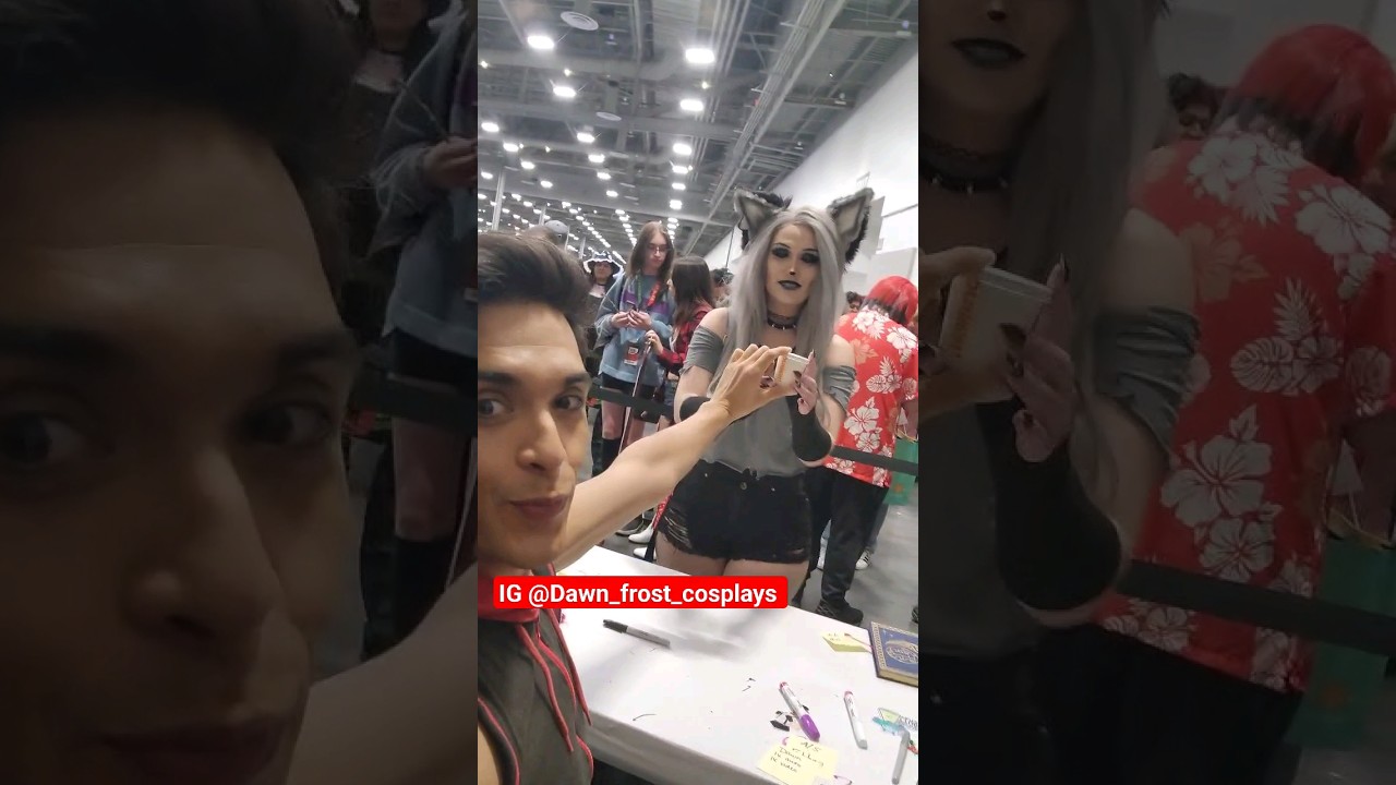 I got to meet Brandon! #loona #loonacosplay #helluvabossloona #helluvaboss #hazbinhotel #lasvegas