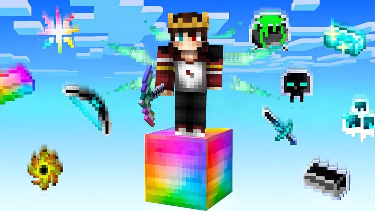 Minecraft AMA Tek Blok AVARITIA Eşya Yağıyor