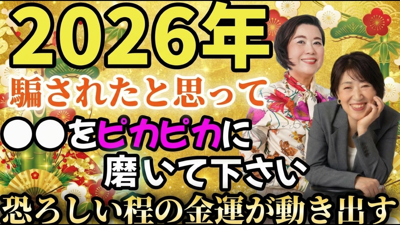 【2026年】※今年からとにかく○○をピカピカに磨いてください　幸運が怒涛の如く流れ込む #木村れい子 #宮増侑嬉  #2026年運勢 