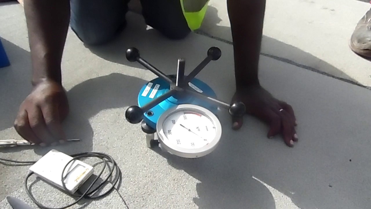 Essai d'adhérence au Support des Parafor Pont (Étanchéité 2ème pont sur le Wouri)