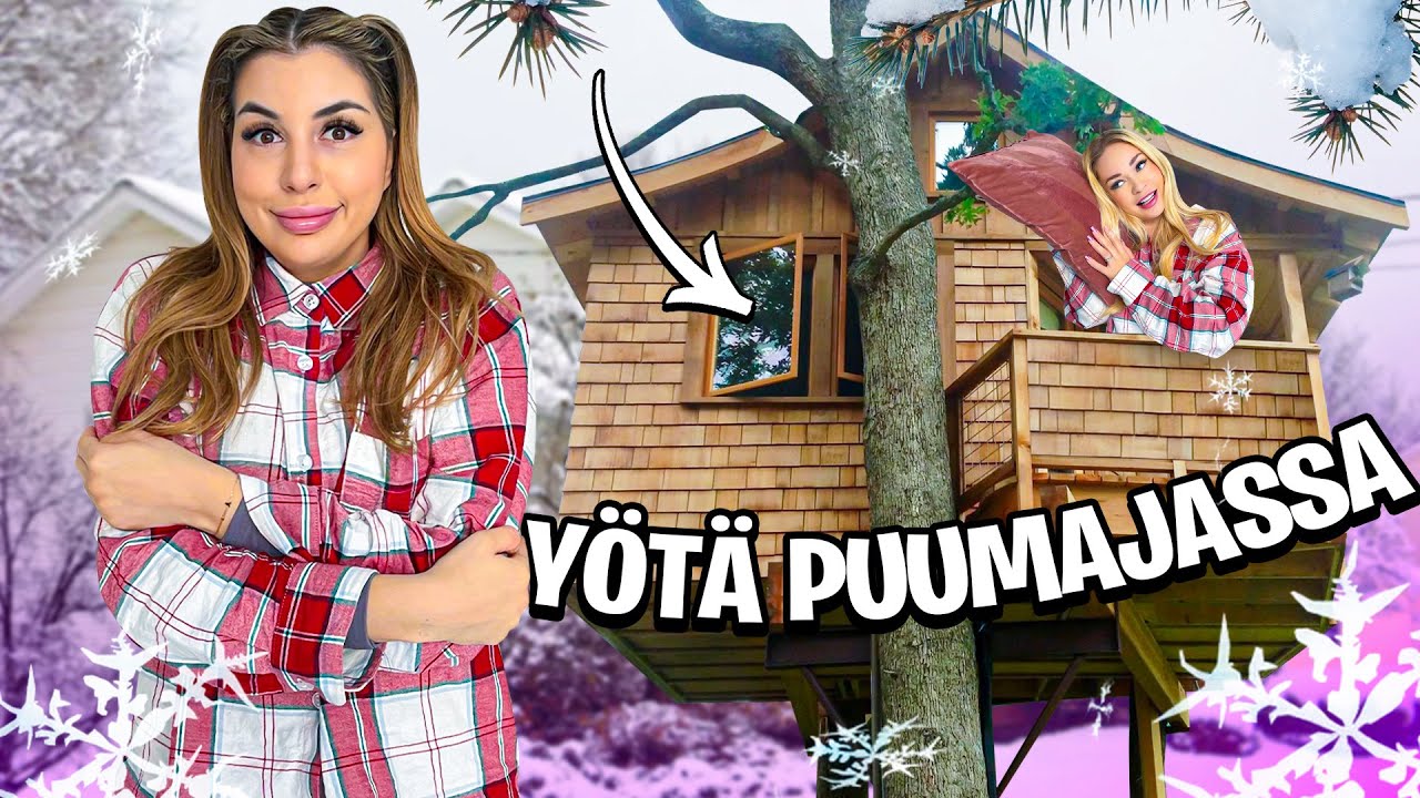 OLTIIN Y&Ouml;T&Auml; PUUMAJASSA PAKKASELLA ❄️😳 | JOULUKALENTERI LUUKKU 12
