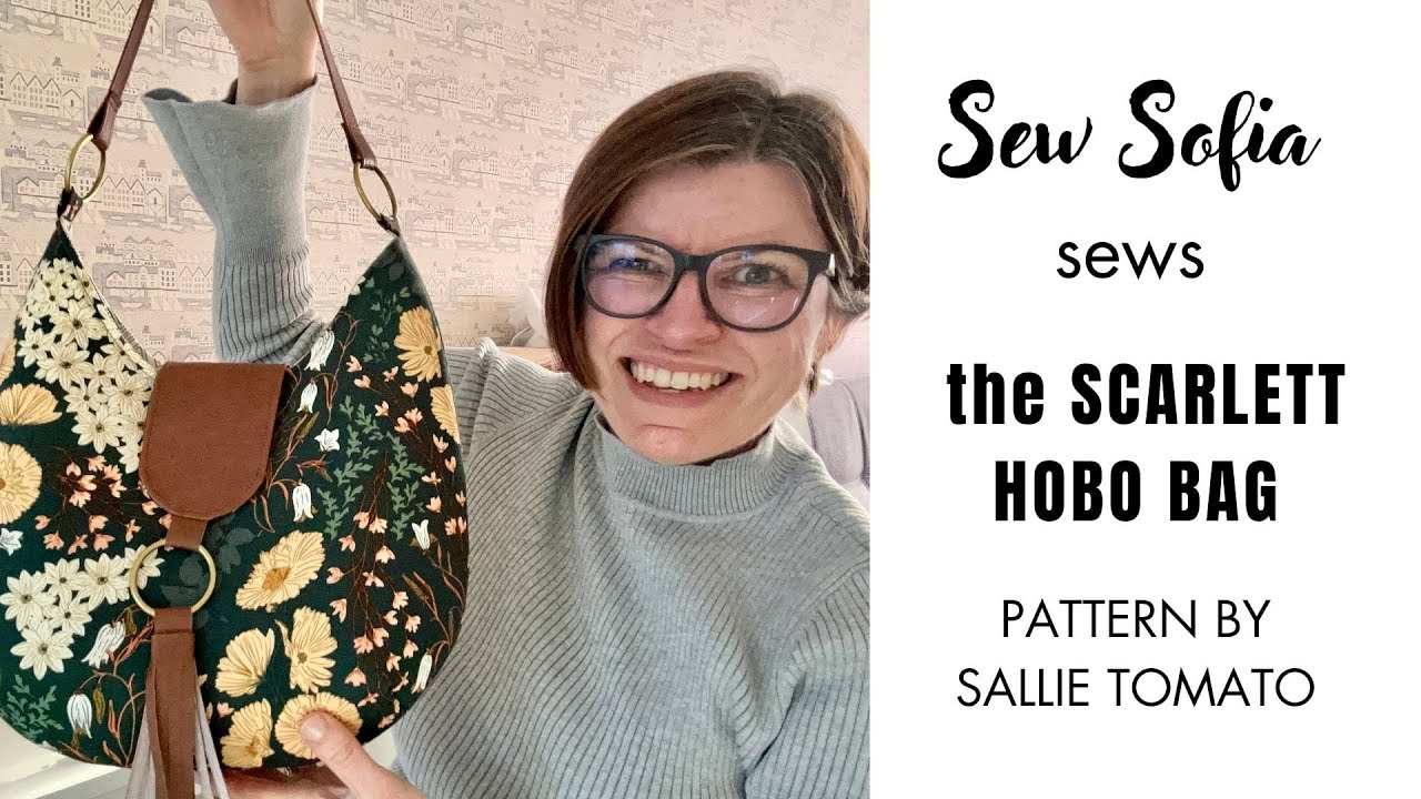 Sew the Scarlett Hobo bag pattern by Sallie Tomato 