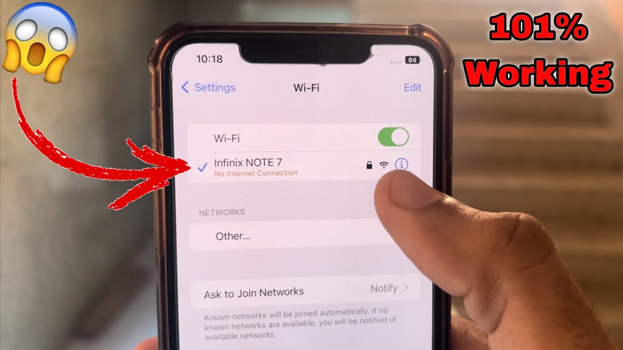 No Internet Connection on Wifi in iPhones Problem Solution