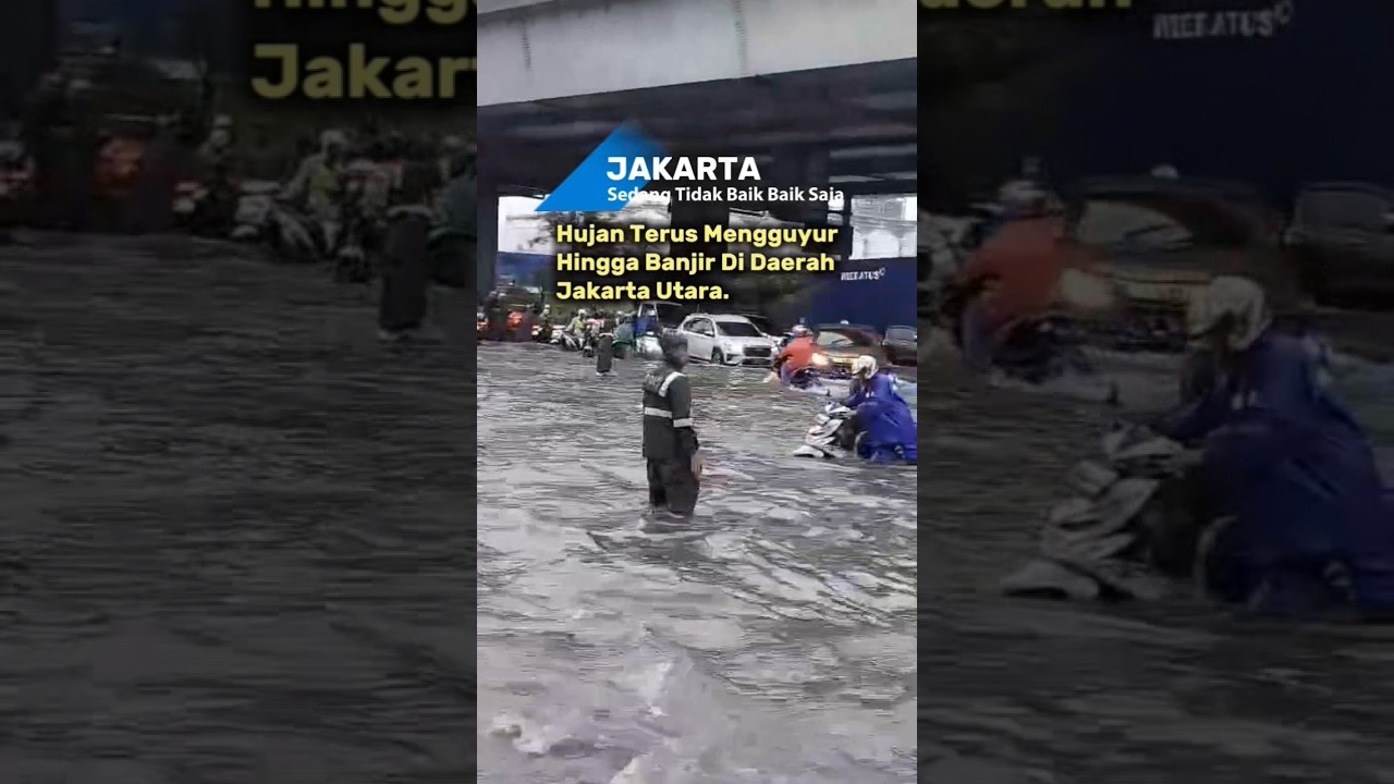 Banjir Di Jakarta Akibat Hujan Lebat 