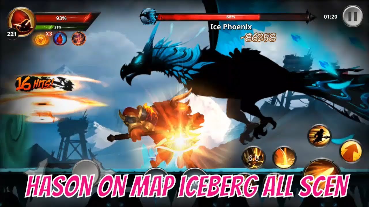 adventure iceberg hell mode - stickman legends hason