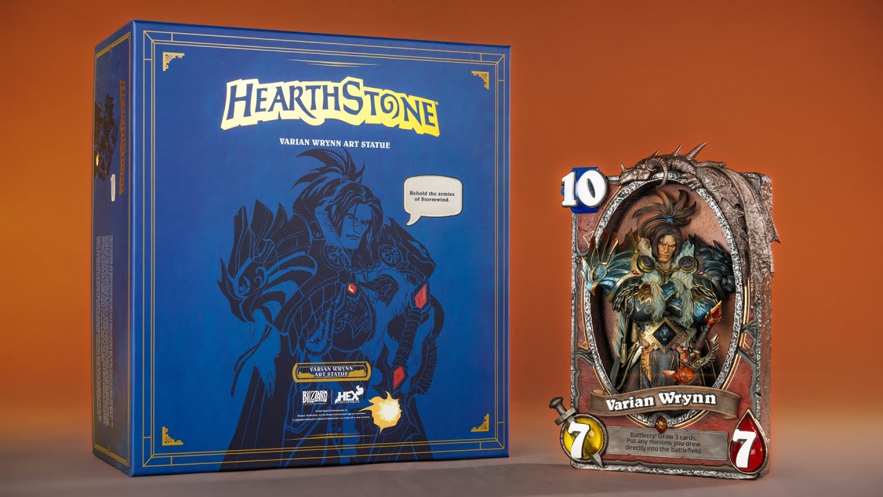 HEX Collectibles Out of the Box: Hearthstone Varian Wrynn Art Statue