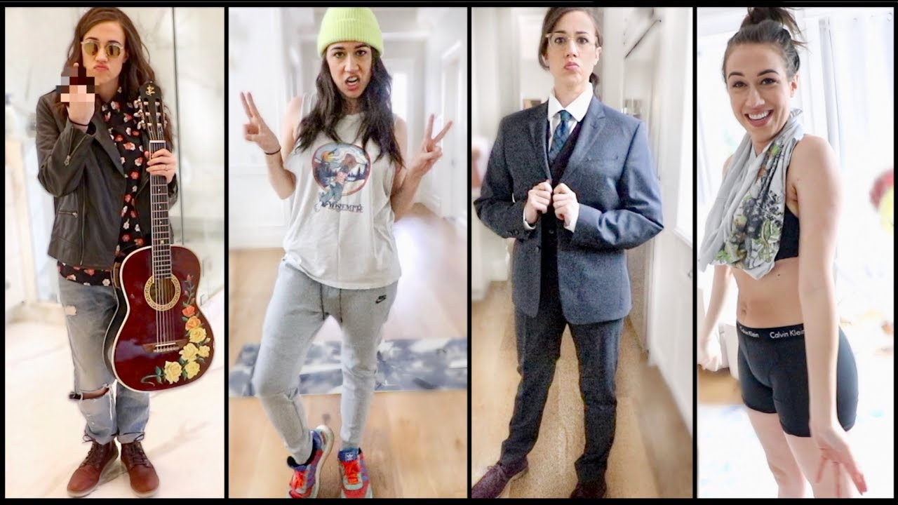 WEARING ONLY MY HUSBANDS CLOTHES FOR A WEEK