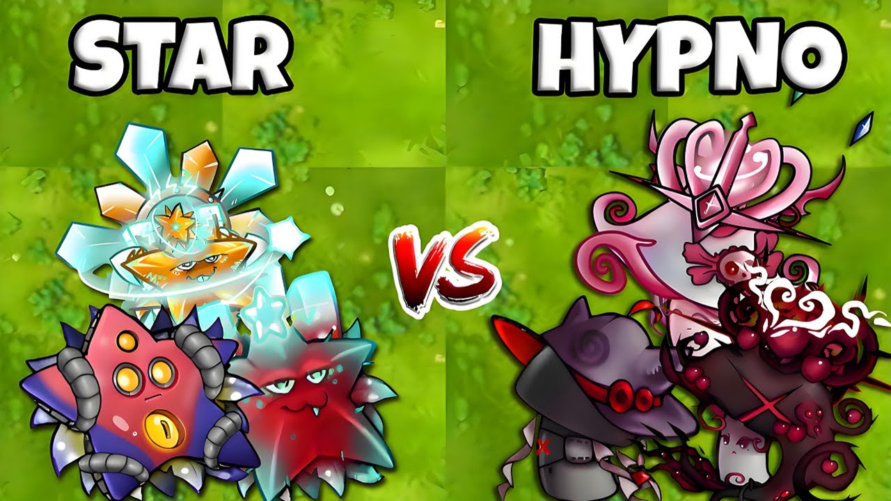 PVZ Fusion 2.6 Challenge - Team STAR vs HYPNO Plants Fusion VS All Zombies - Who Will Win?
