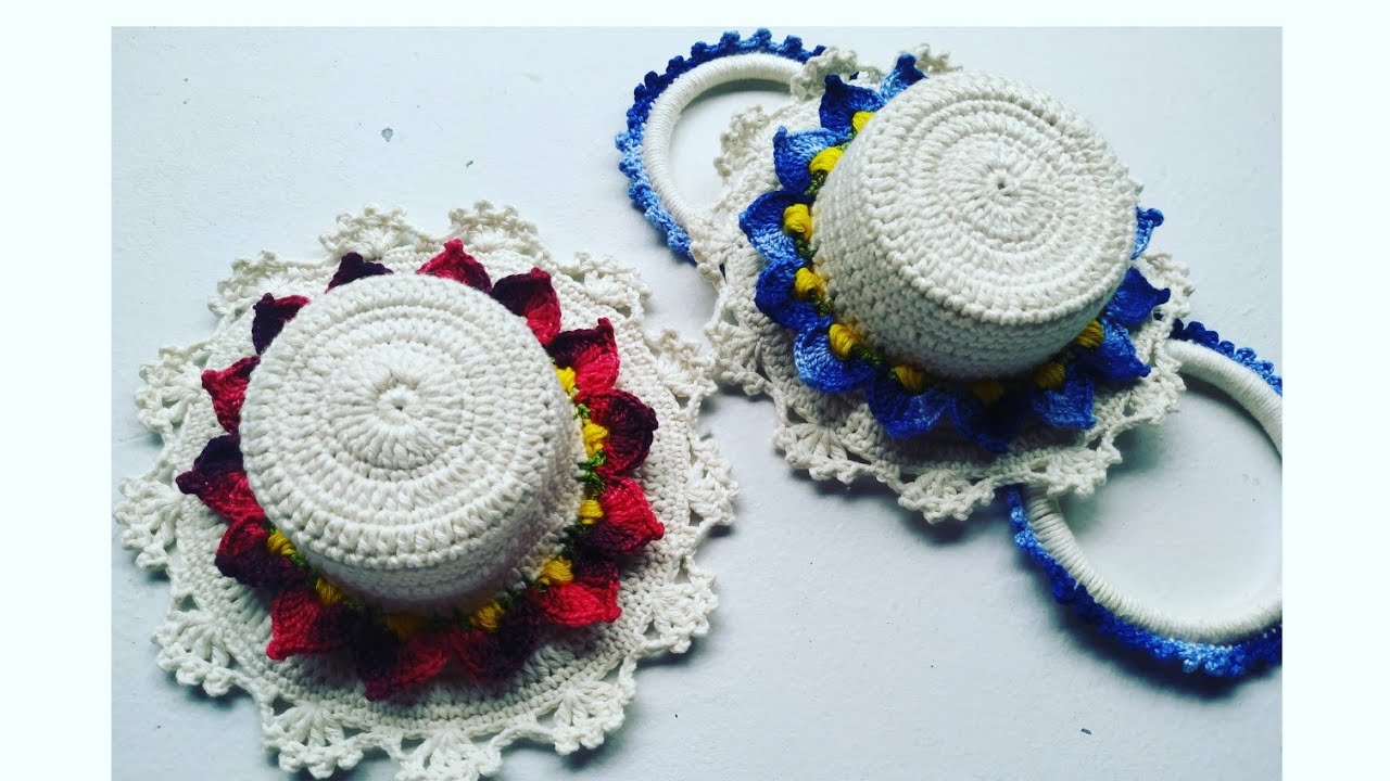 PORTA PANO DE PRATO DE CHAPEUZINHO EM CROCHÊ 🎀💞