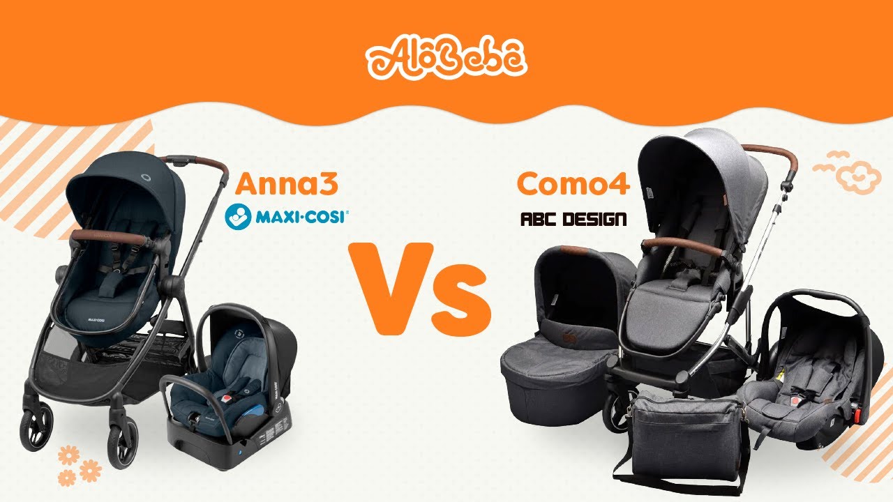 Comparativo - carrinhos de bebê COMO 4 e Anna 3