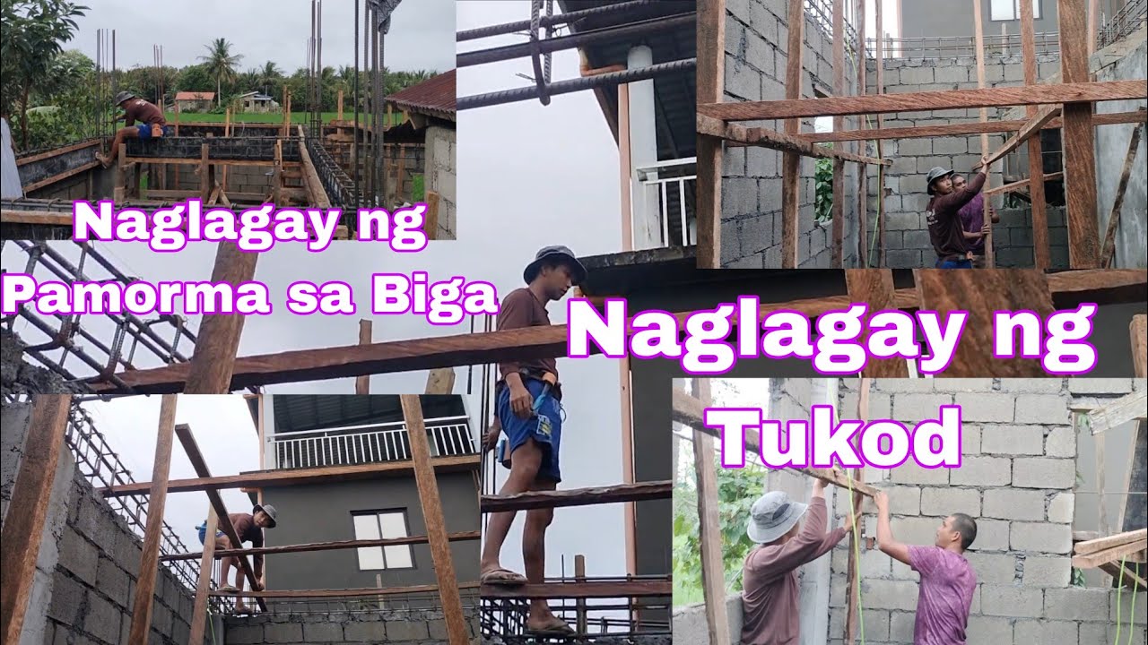 Day 17Gumawa ng Tukod sa slab +Nag Porma ng Biga Vlog#720