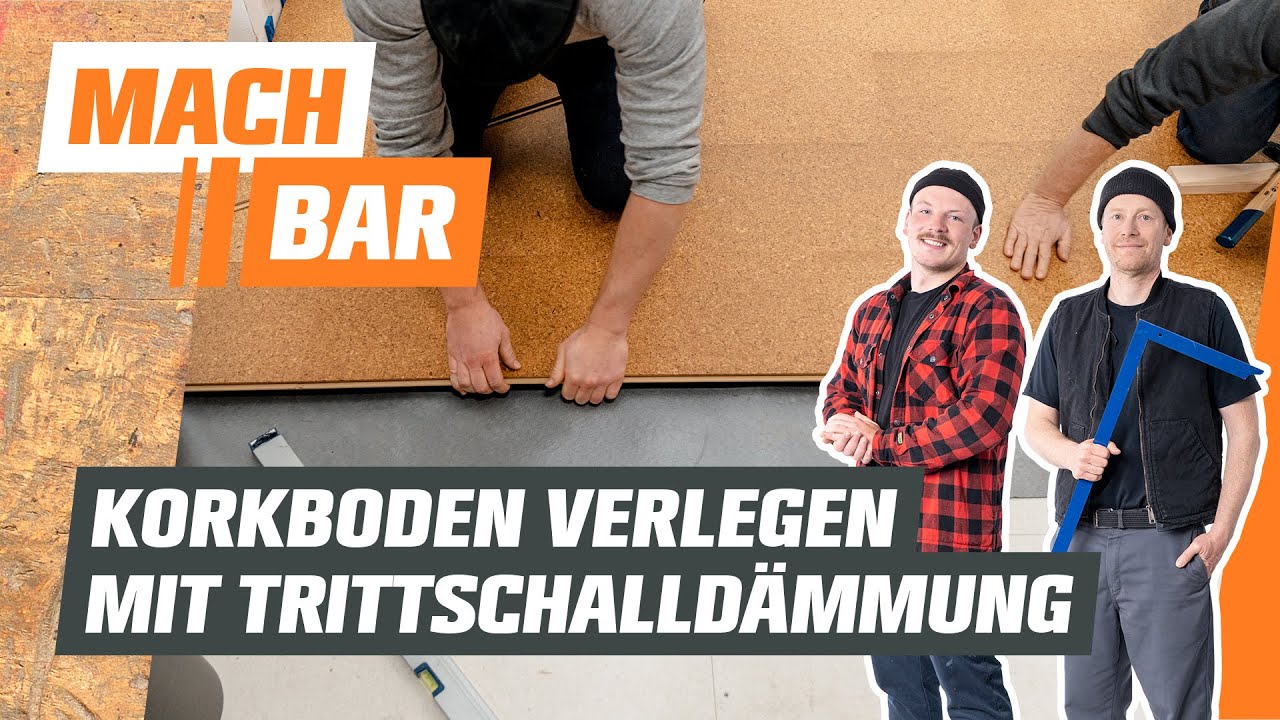 Korkboden verlegen mit Trittschalldämmung | OBI