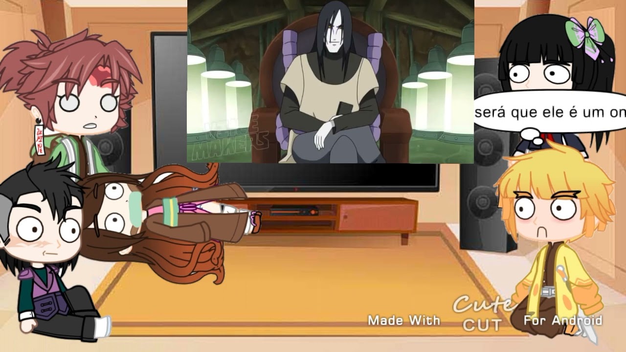 gacha time tanjiro react a orochimaru responde