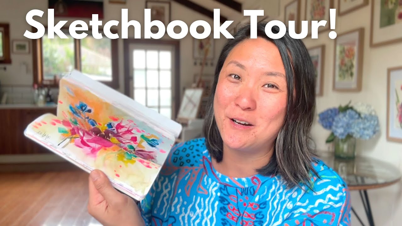 Sketch Book Tour of my Stillman and Birn Zeta Series! Mixed media and Watercolour.