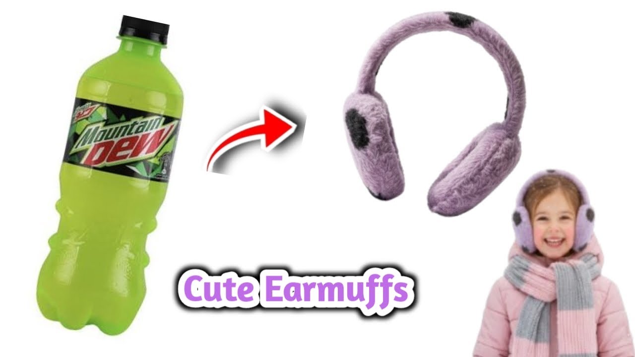 Cute Homemade Earmuffs from Waste Material/Easy Craft/DIY Earmuffs at Home/Simple & Budget Friendly