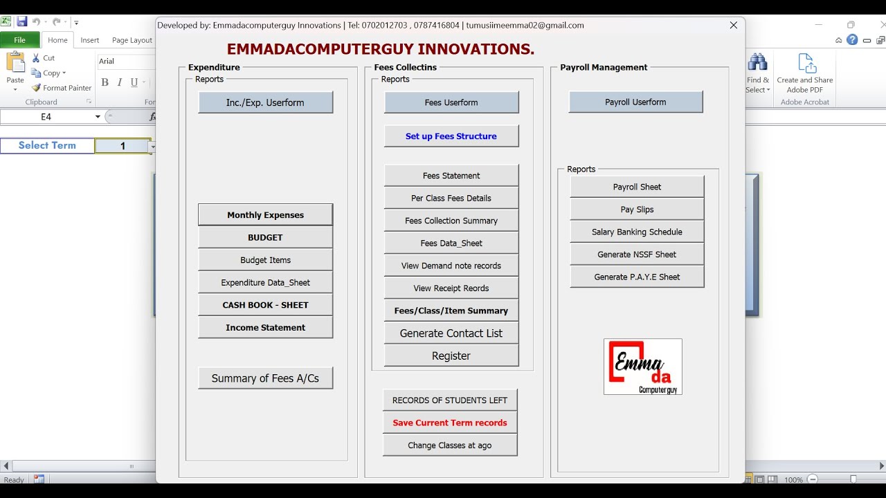 School Fees, Expenditure & Payroll Management System – Full Demo for Schools