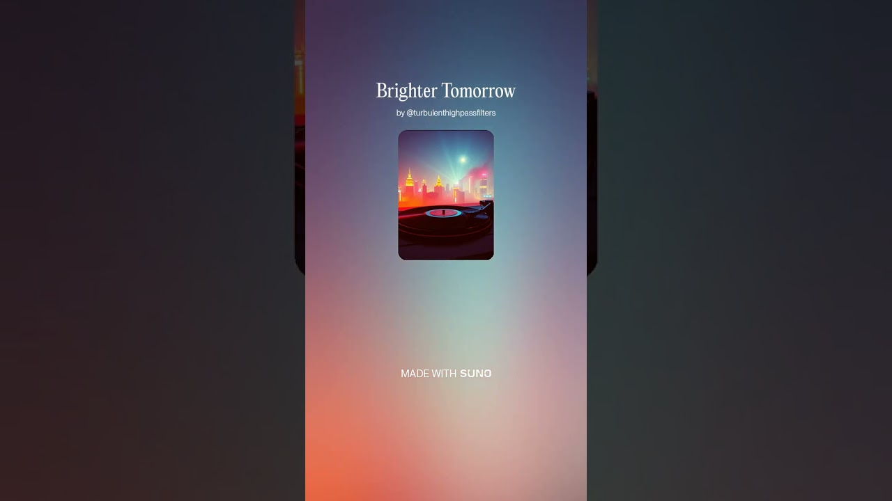 Brighter Tomorrow 8 - Instrumental #AI​ #Song​ by #Suno​ #music​ #newmusic​