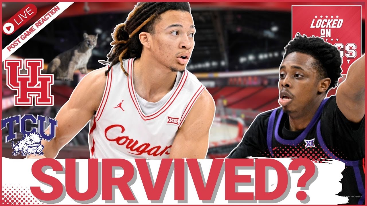 BACK? Sampson' #10 Cougars Try to GET ON TRACK vs TCU Horned Frogs: LIVE Post-Game Reaction 📱