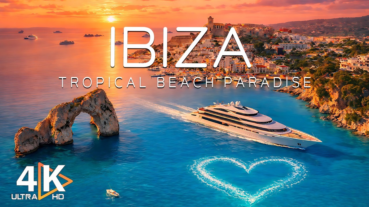 Wonder of IBIZA 4K ✨ Tropical Island, Crystal Waters & Stunning Coastline | Deep House Chill