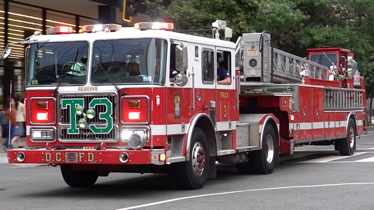 District of Columbia Fire & EMS Truck 3 Responding