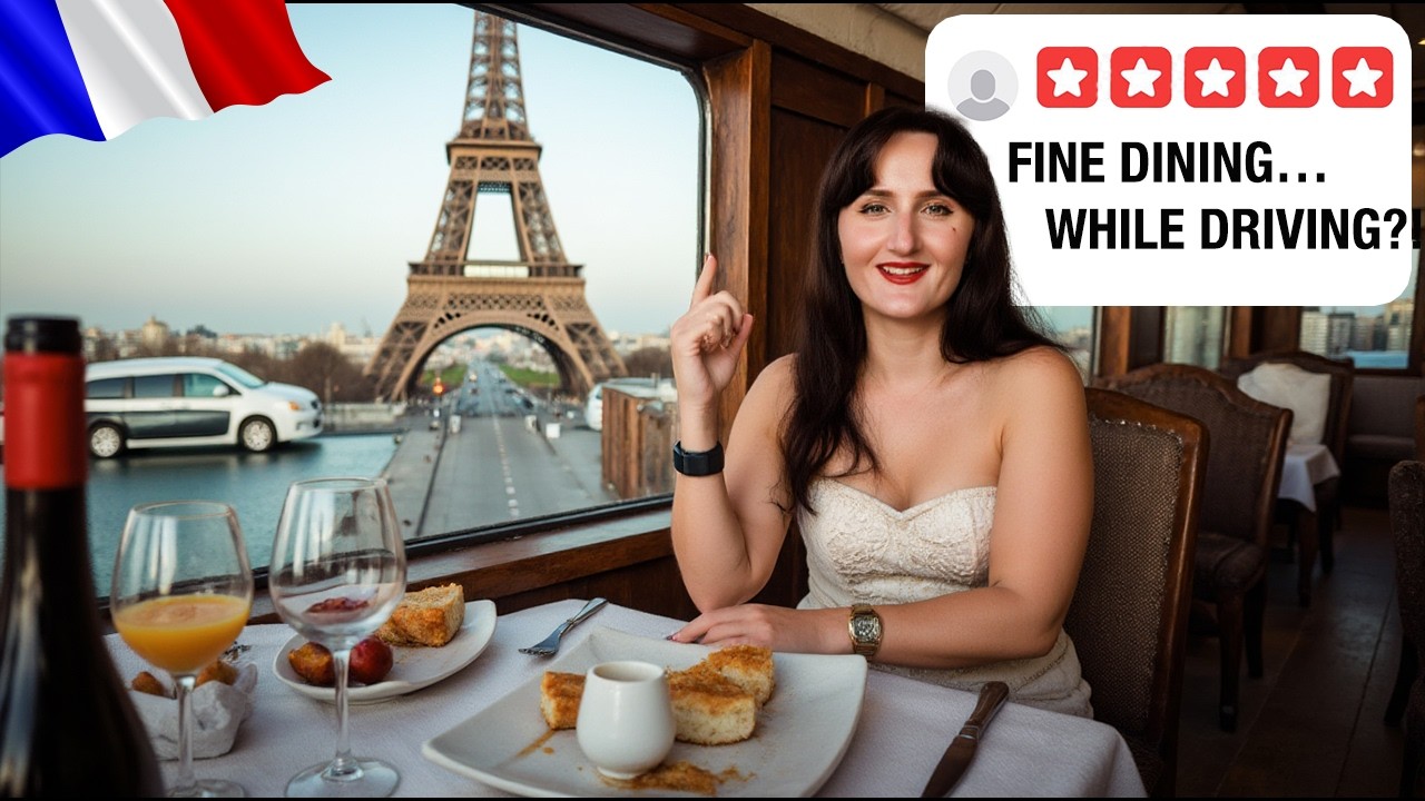 Мы съели изысканный обед в автобусе в Париже!! 🇫🇷