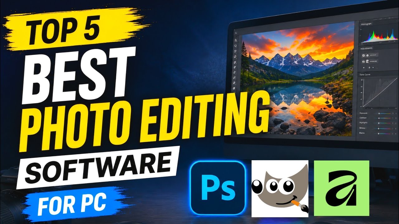 Top 5 Best Photo Editing Software || Best Photo Editors for PC