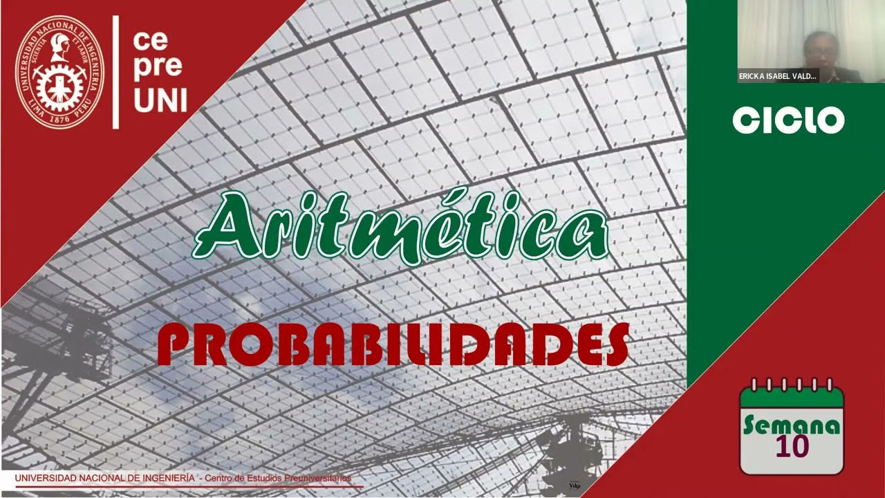 CEPRE UNI 2022-2 | ARITMÉTICA | Probabilidades I | SEMANA 10 (parte 1)