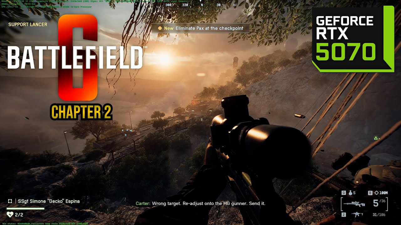 Battlefield 6 Campaign Chapter 2 - No Commentary - RTX 5070 Overkill Settings