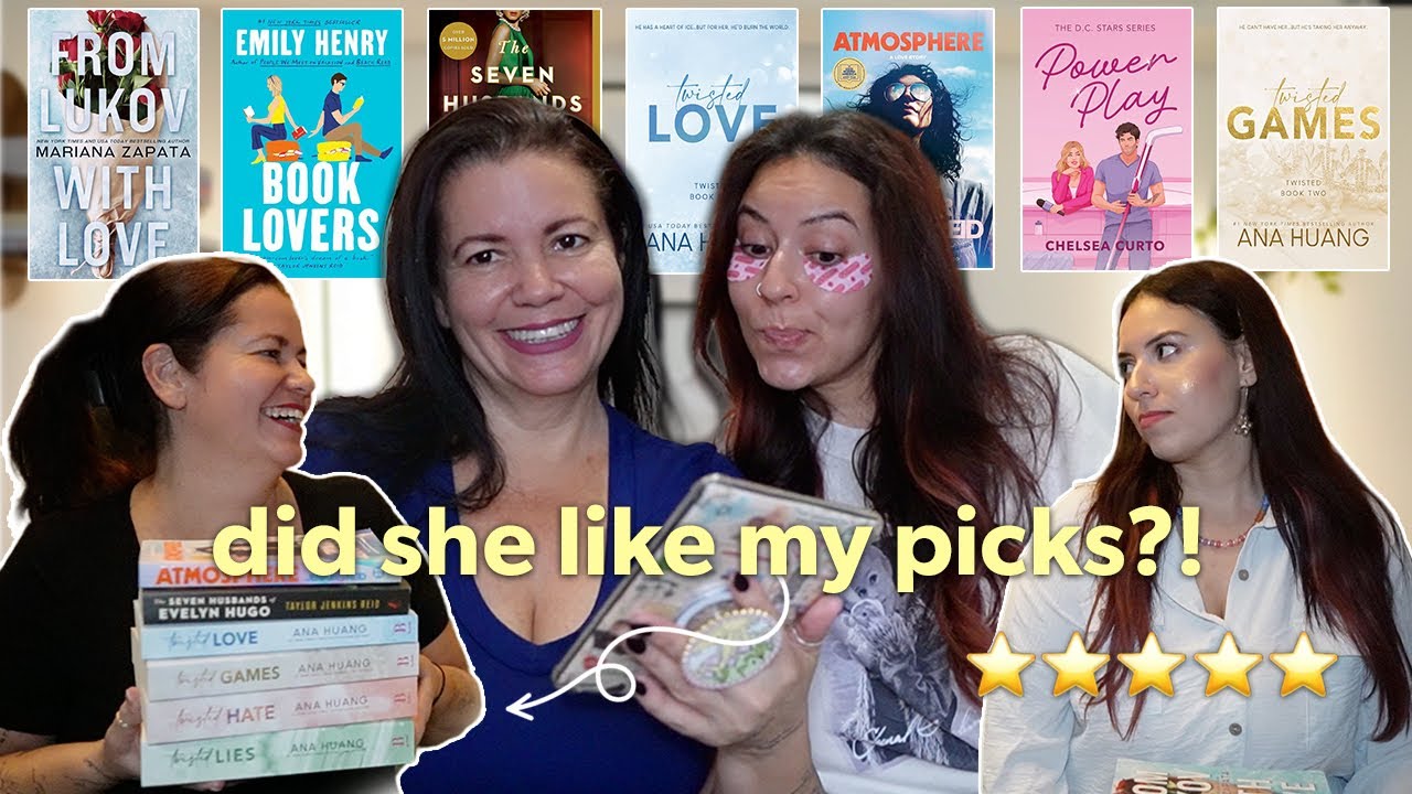 my mom reads the books I picked for her 🫢⭐️ | reading vlog! 