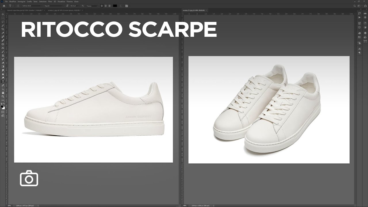Come ritoccare foto di scarpe | Fotografia e-commerce