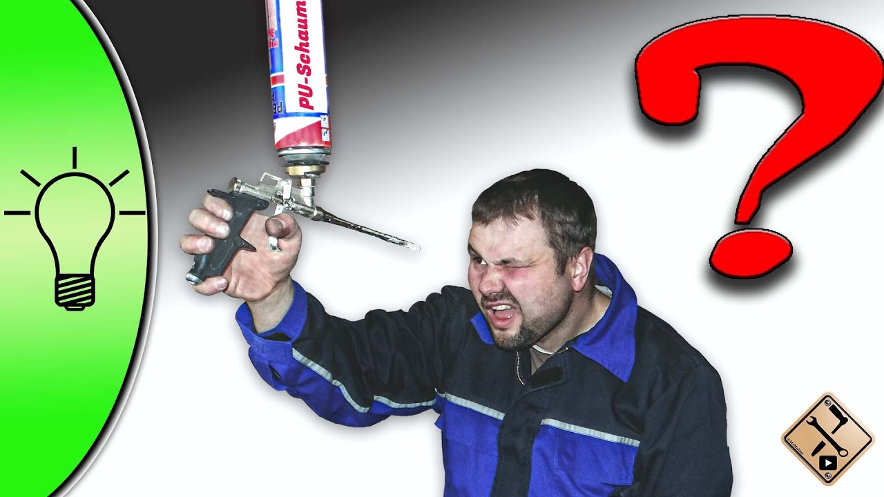 PU Schaumpistole eingetrocknet? Verstopfte Schaumpistole reinigen & wieder flott machen. So geht's 👉
