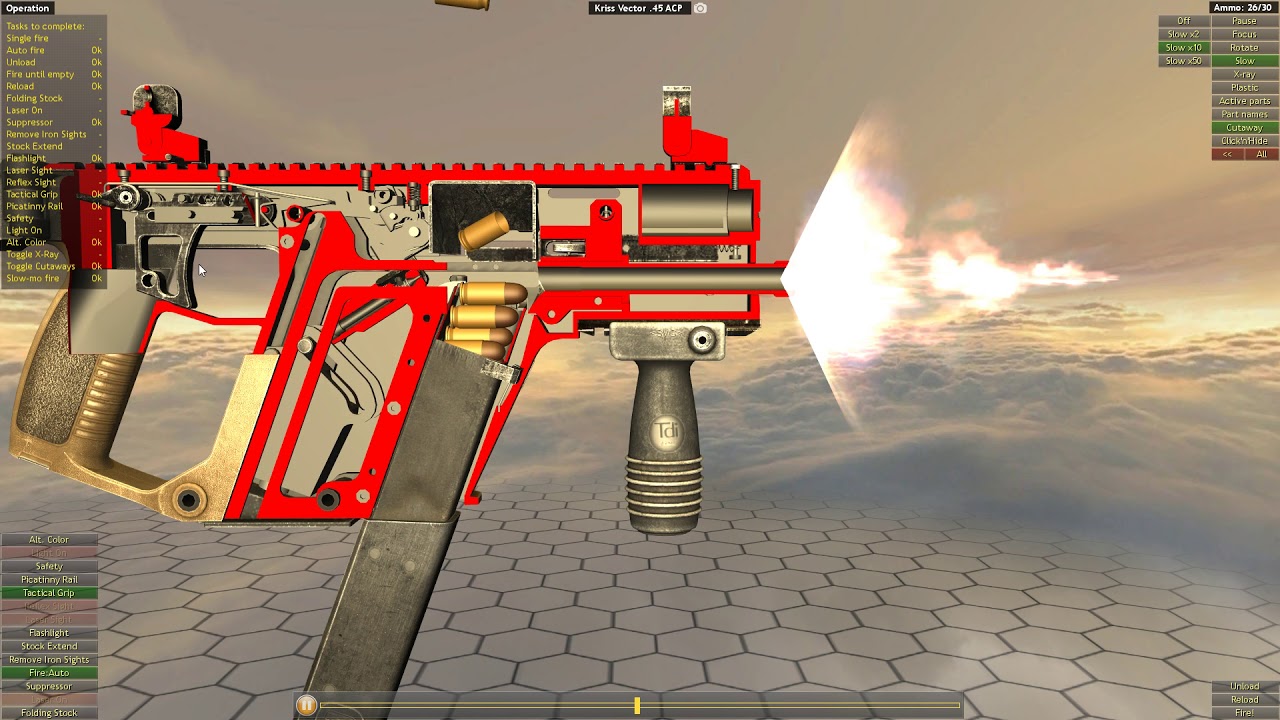 Gun Disassembly Vector