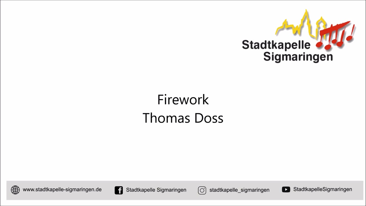 Firework (Thomas Doss) - Stadtkapelle Sigmaringen