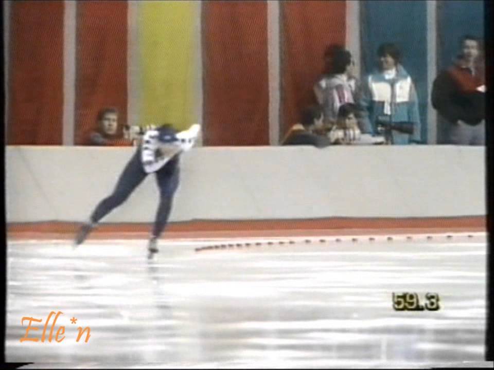 Winter Olympic Games Calgary 1988 - 3 km Van Gennip (WR) - Nemeth-Hunyady