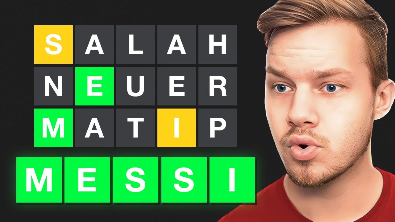 Jeg spillede Wordle med FODBOLDSPILLERE