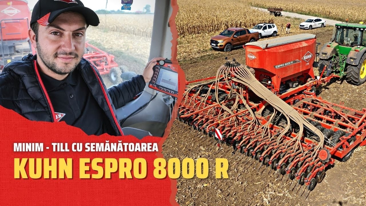 Minim-till cu semanatoarea KUHN ESPRO 8000 R si cultivatorul KUHN Performer de la IPSO Agricultura