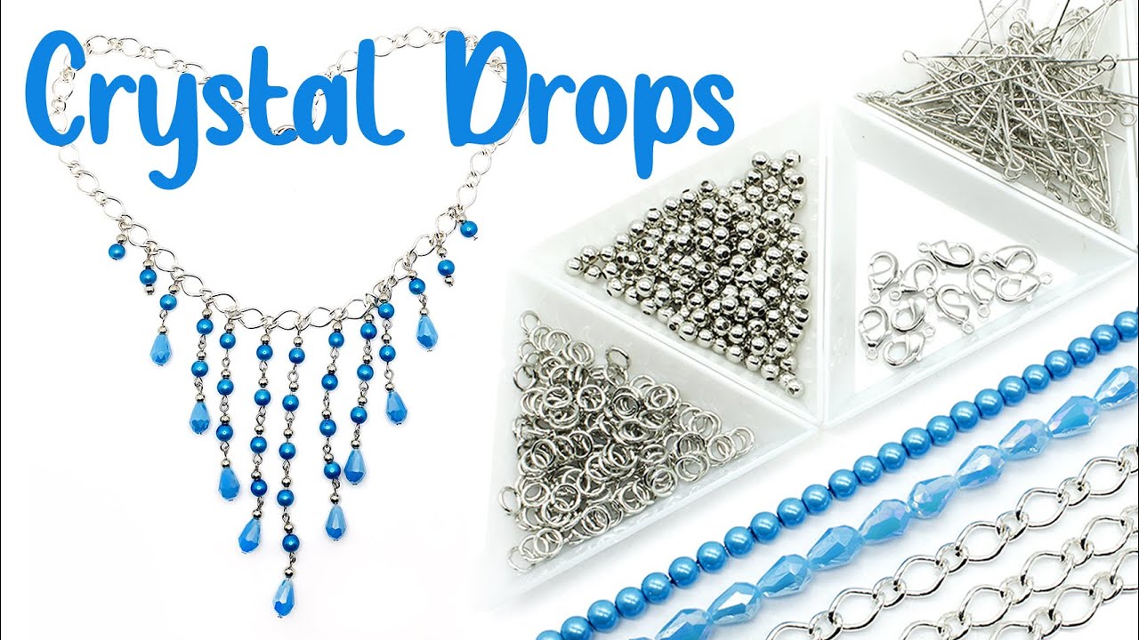 Using Glass Pearl & Crystal Drops with Head Pin & Eye Pins