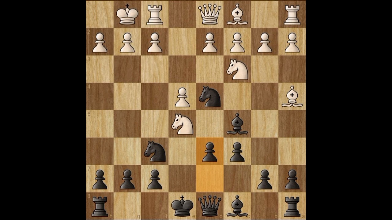 Beautiful Knight sacrifice in 4 knight ruy lopez 🔥🔥.