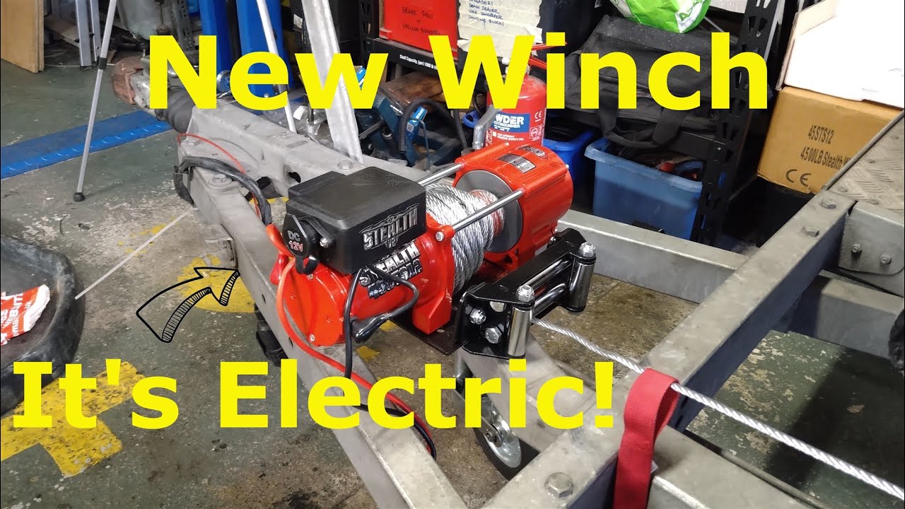 Electric Winch install onto my car trailer