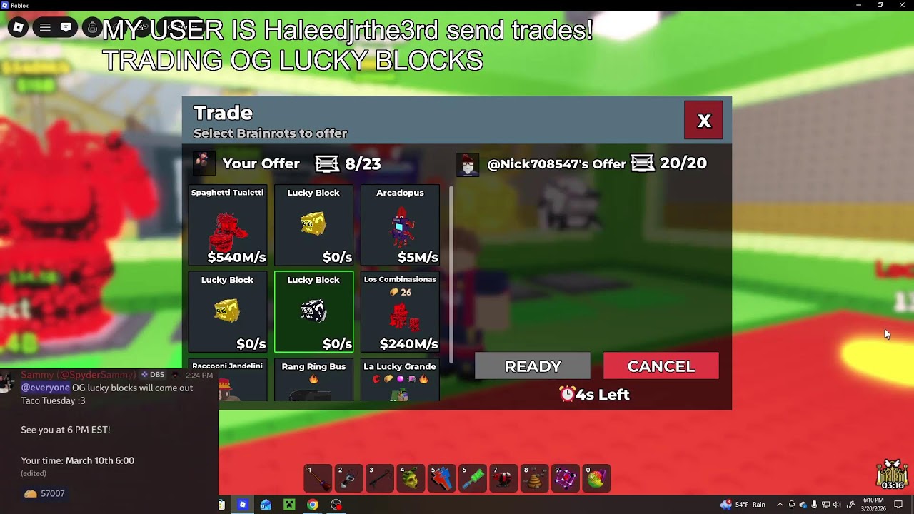 steal a brainrot TRADING