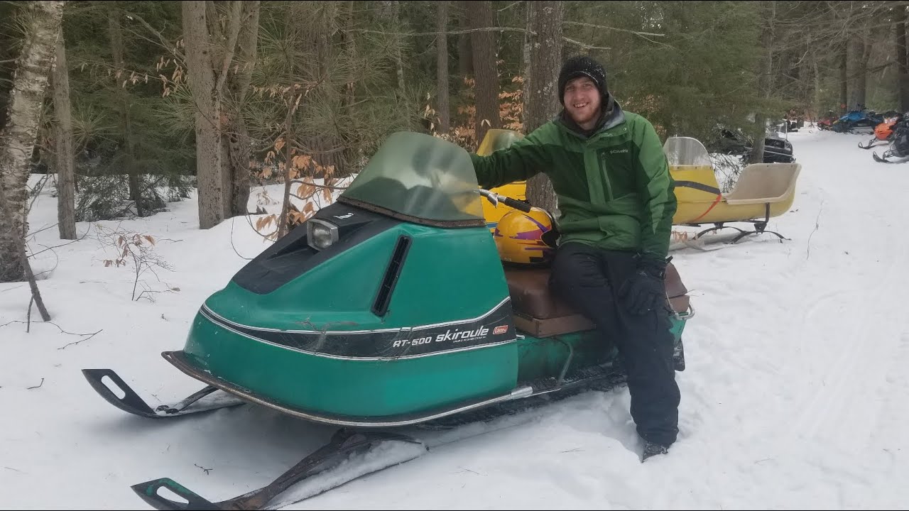 ￼2023 Naubinway Vintage snowmobile trail ride￼. Part 2
