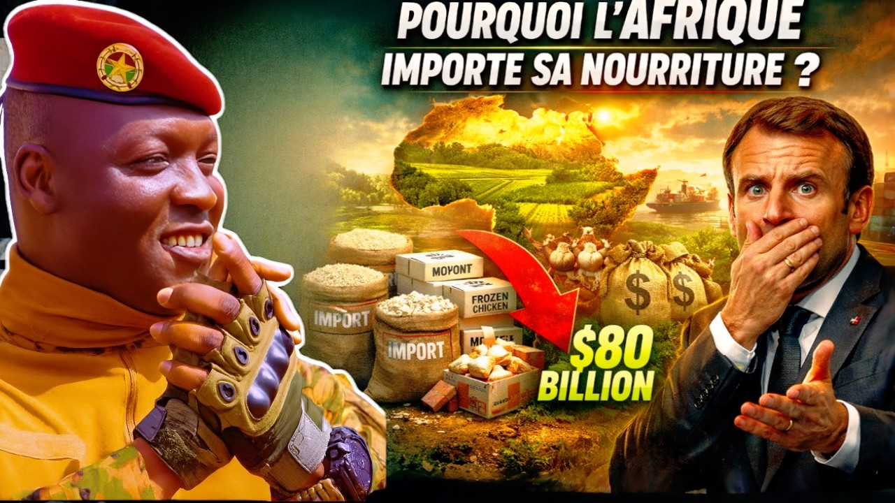 Ibrahim Traoré révèle le scandale : l’Afrique dépense 80 milliards $ pour importer sa nourriture