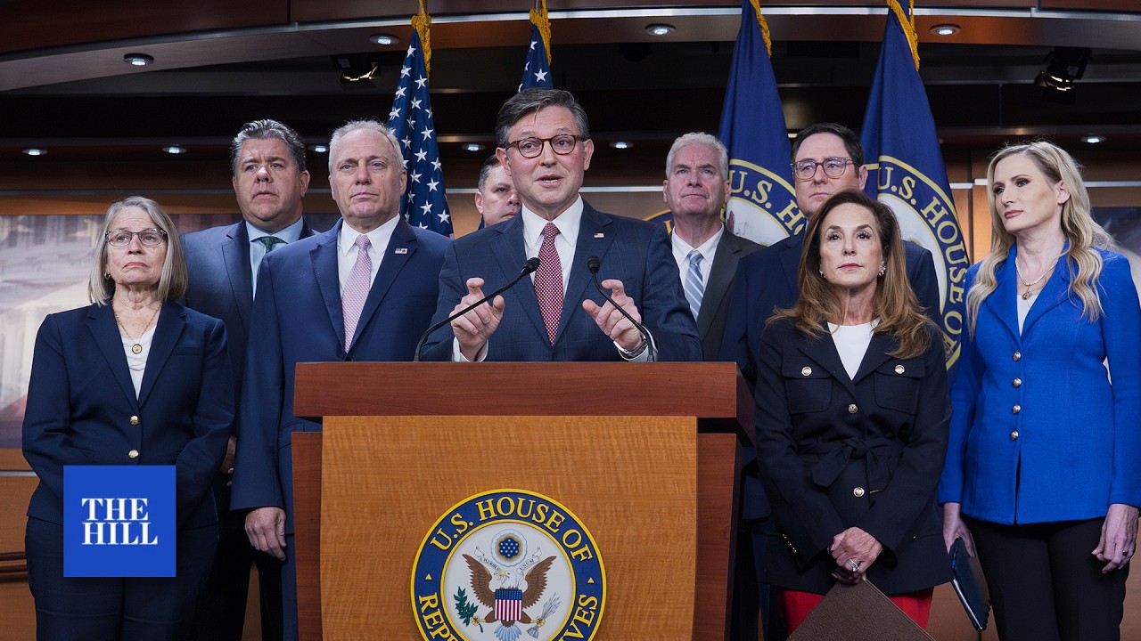 House Republicans give remarks as Johnson seeks end to floor standoff