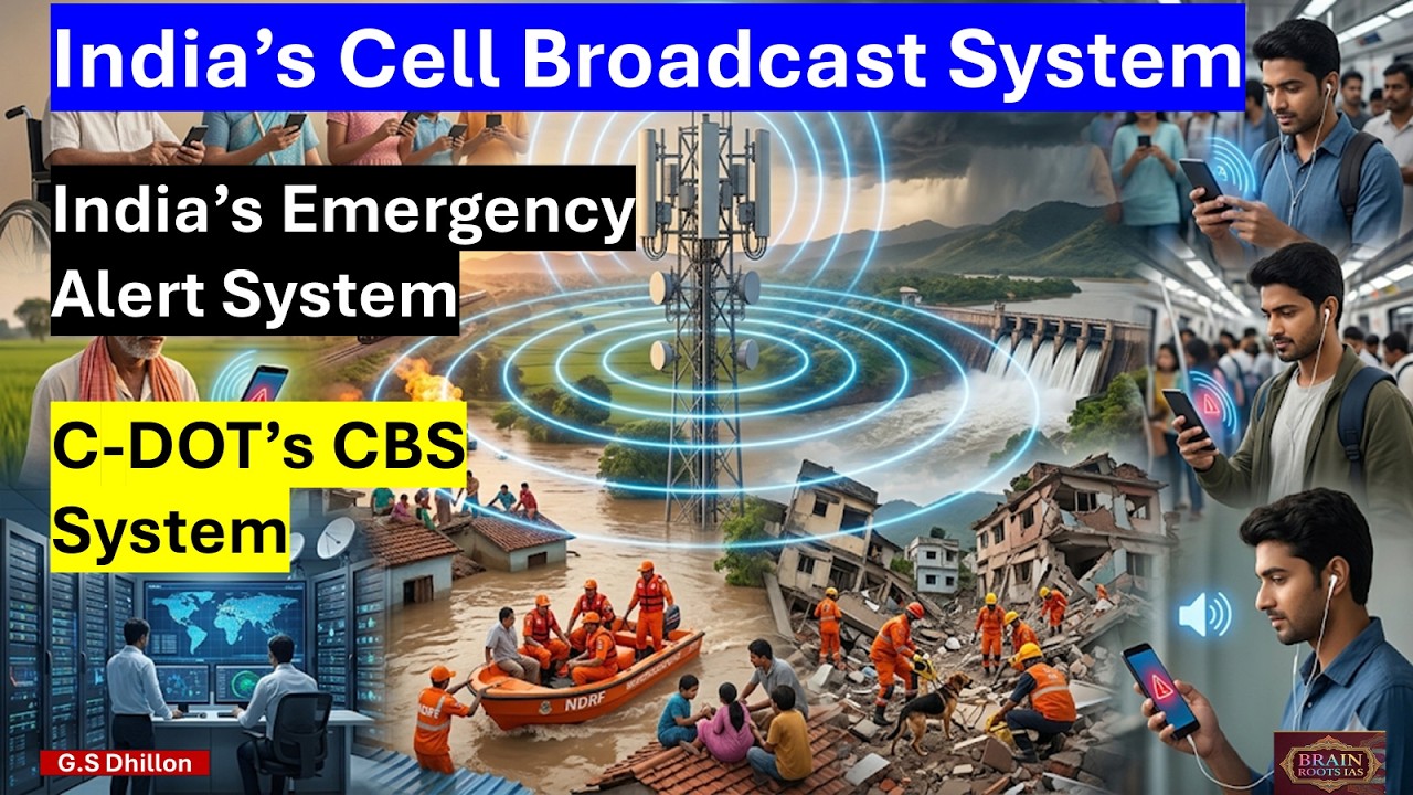 India&rsquo;s Cell Broadcast System : CBS vs SMS || India&rsquo;s Emergency Alert System Disaster Tech in India