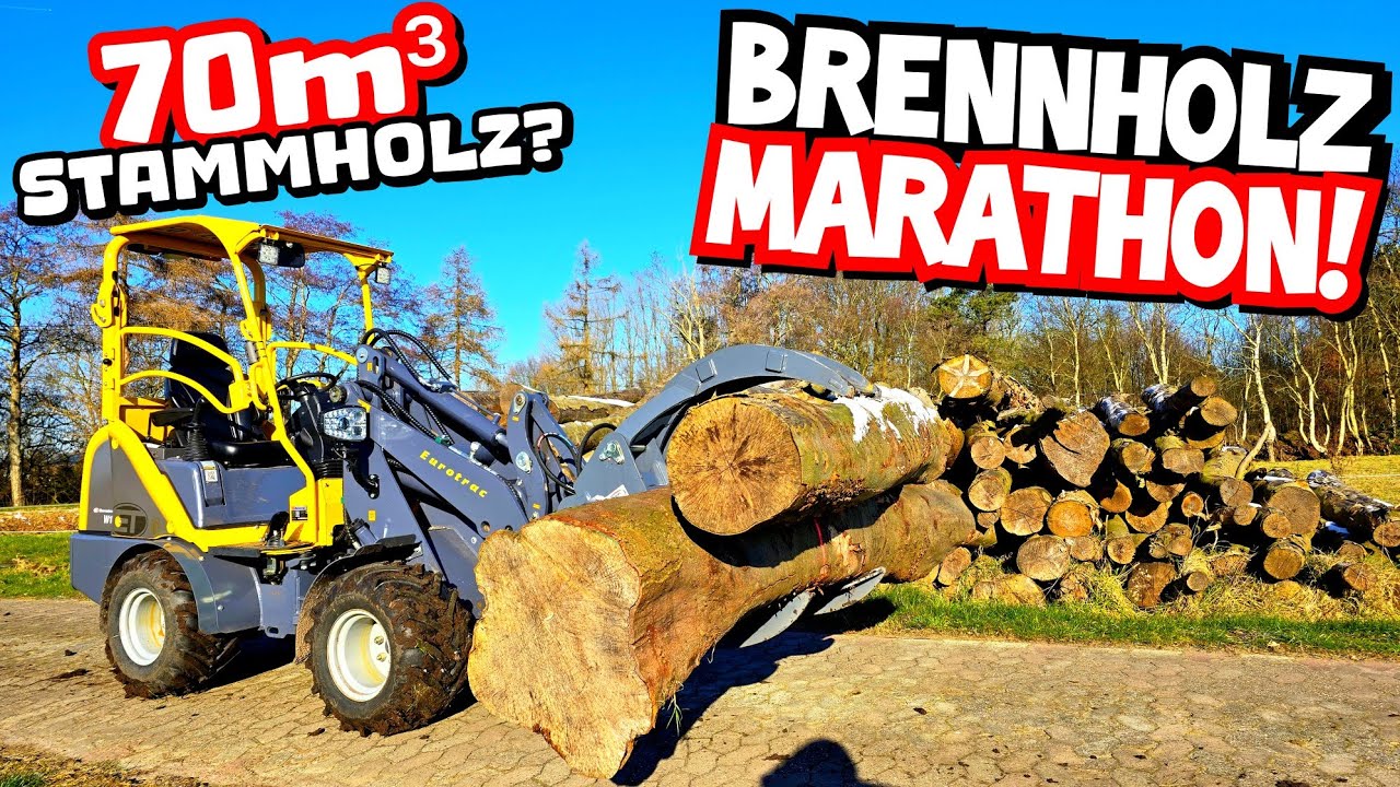 HOLZTRANSPORT EXTREM! | 70 Raummeter bei -7°C! | Der Hoflader kämpft sich durch! | Mr. Moto