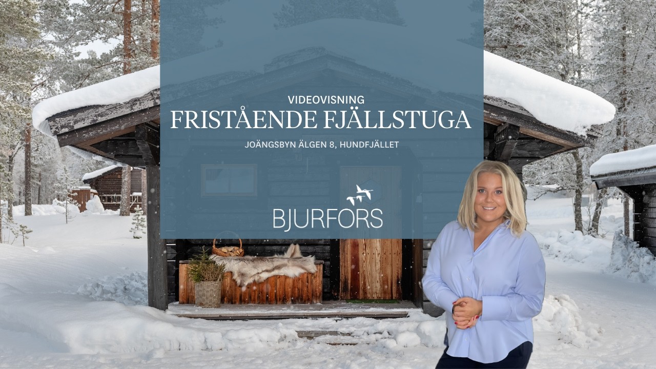 Charmig, mindre fristående timmerstuga med fjällkänsla i lugna Joängsbyn nära Hundfjället