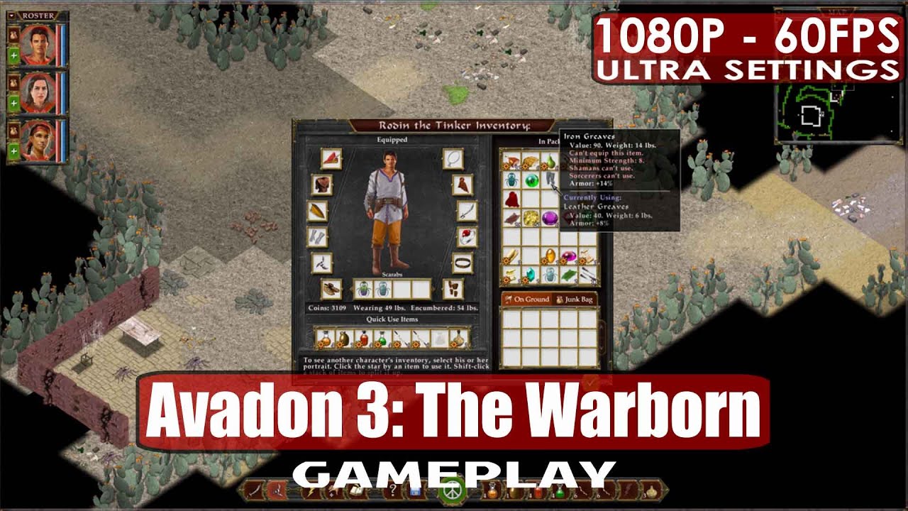 Avadon 3: The Warborn gameplay PC HD [1080p/60fps]