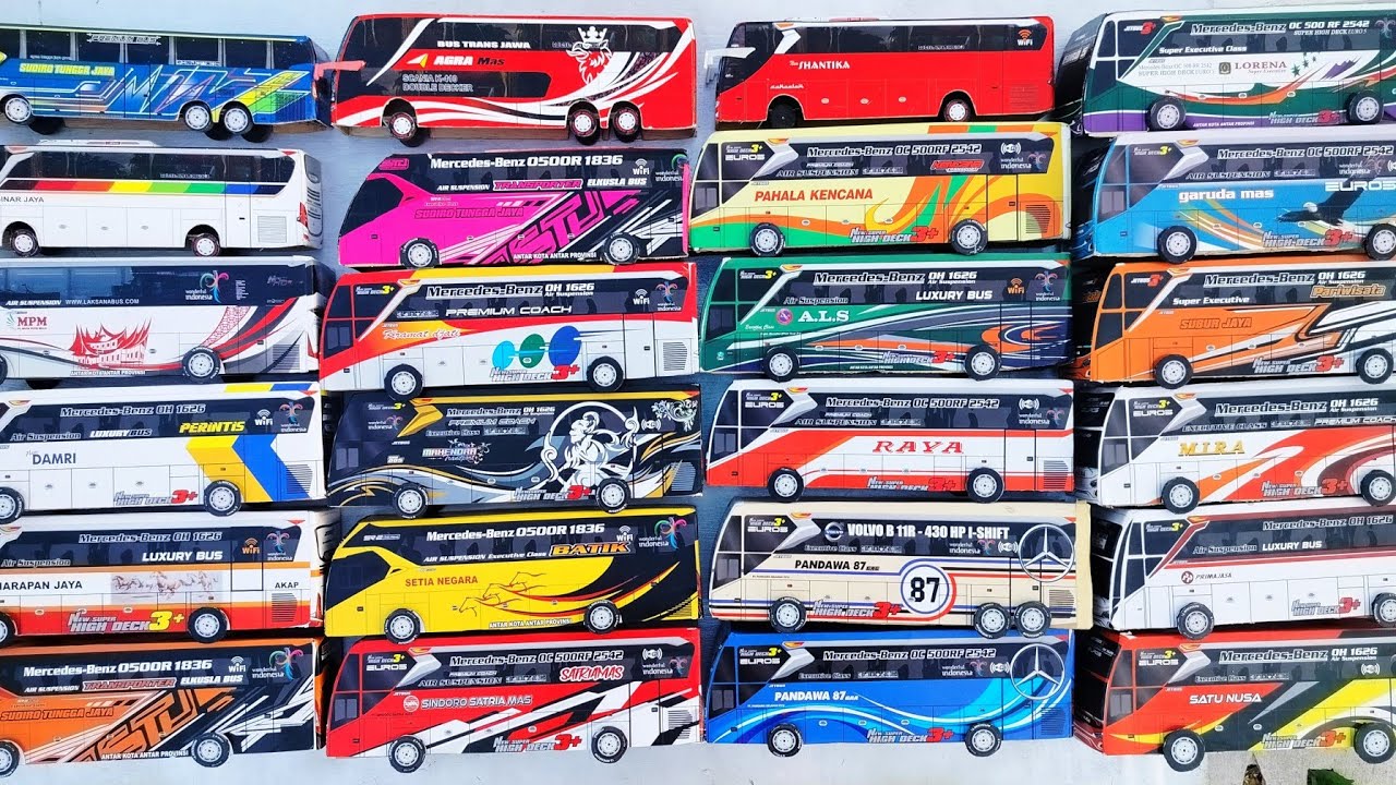 STJ Draka, bus Pandawa 87, bus setia negara, bus satu nusa, bus harapan jaya, bus DAMRI, bus Agramas