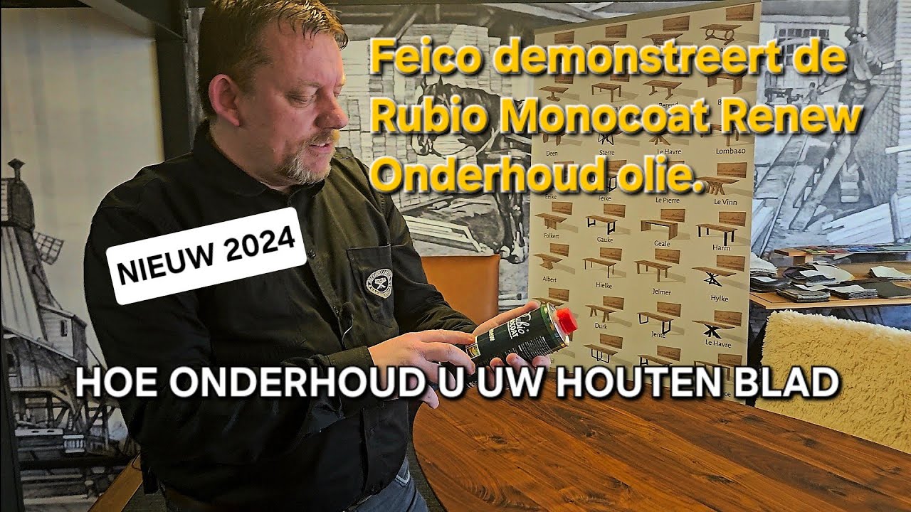 Rubio Monocoat onderhoud olie RENEW | Demonstratie onderhoud oliën